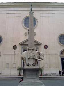 Obelisk voor de Santa Maria sopra Minerva